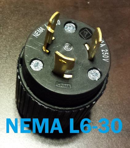 Super Flexible rubber L6-30 Input Cable for 30amp EasySplit 220™ and Dryer Buddy Plus AUTO