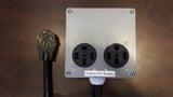 RV Buddy 50A 240v Splitter, NEMA 14-50 plug to two 14-50 outlets