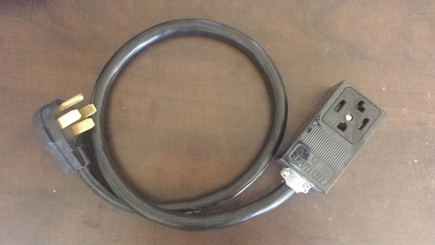 Adapter #11 14-50 Plug to 14-30R box outlet adapter 3.5ft.