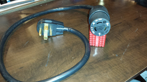 Adapter #4 30amp 14-30 Plug to L6-30 socket adapter