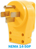 Extension #21 50amp Generator Adapter Extension Cord with Camco EZ-pull 14-50P plug to SS2-50R / CS6364