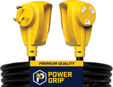 Power Spy™ #35 30A 240v OUTDOOR power monitor - TT-30 plug on tail to single TT-30 outlet on tail with kWh meter