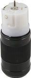 Power Spy™ #31 50A 240v Outdoor power monitor - CS-6365 Twist-Lock plug to single CS6364 Twist-Lock outlet on 1' tail with twin kWh meters