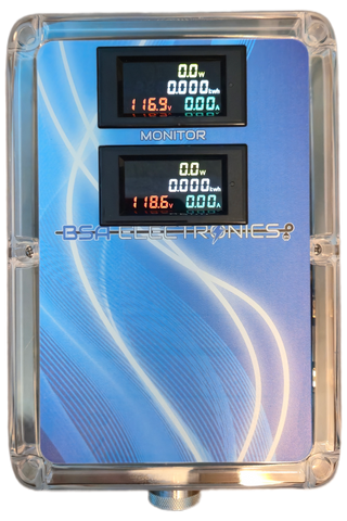 Power Spy™ #4 30A 240v power monitor - NEMA L14-30 to single L14-30 outlet with twin kWh meters