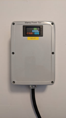 Power Spy™ #16 30A 120v power monitor - NEMA TT-30 to single TT-30 outlet with kWh meter