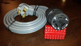 Adapter #3 30amp 10-30 Plug to L6-30 socket adapter