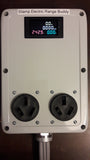 Electric Range Buddy #6 Custom 50A NEMA 10-50 2-way splitter, 3' 10-50 cable to two 10-50 outlets with kWh meter