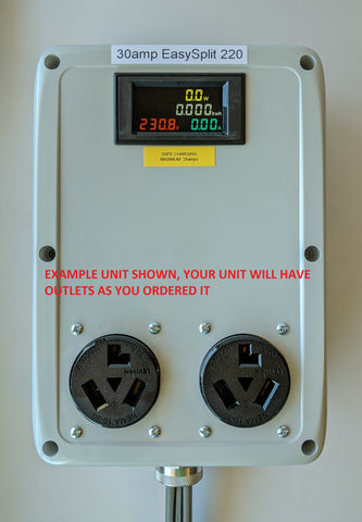 EasySplit 220™ Customize Your Own, 30A 240v Splitter 5ft. cable with kWh Meter