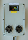 Power Spy™ Triple Play #1 30A 240v power monitor - NEMA L6-30 to single L6-30 outlet and two NEMA 10-30 outlets
