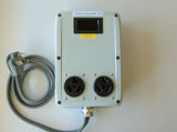 EasySplit 220™ #1 30A 240v Splitter 5ft. cable NEMA 10-30 (before 1996), two 10-30 outlets with kWh/Watt/Volt/Amp meter