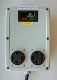 EasySplit 220™ #2 30A 240v Splitter 5ft. cable NEMA 14-30 (1996+), two 14-30 outlets with kWh/Watt/Volt/Amp meter